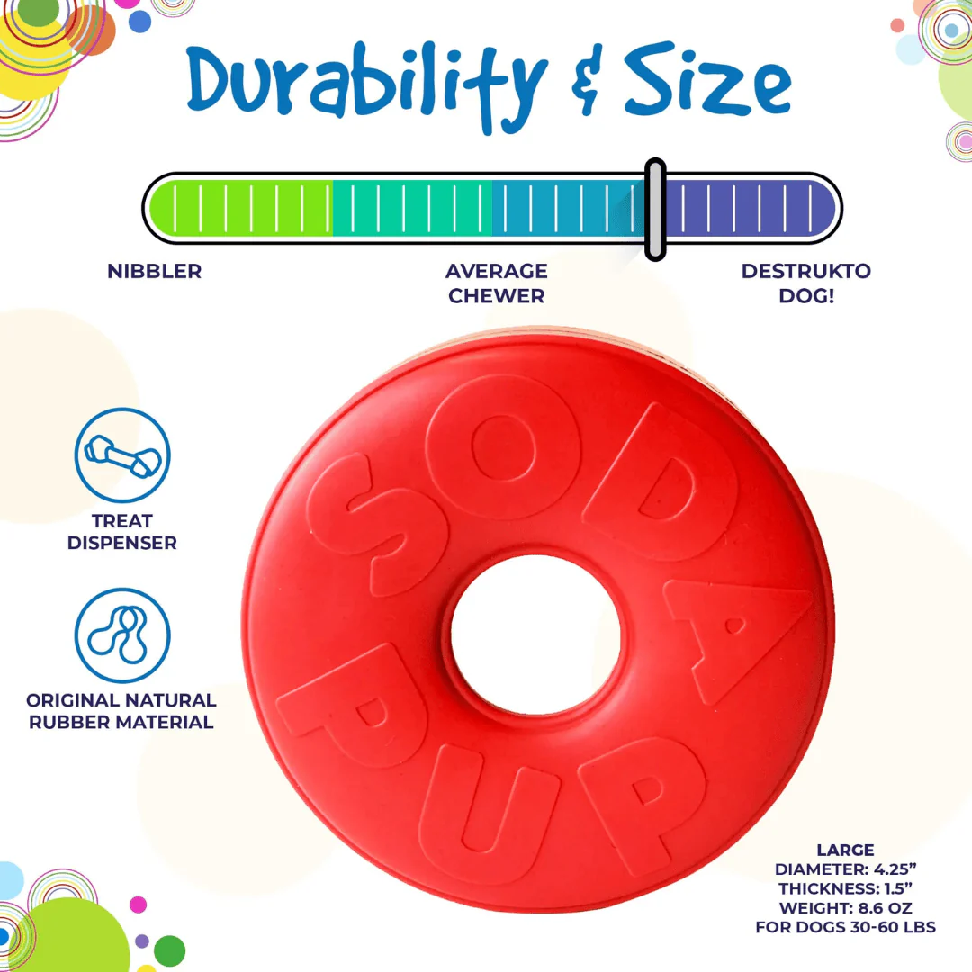 SodaPup Life Ring Durable Chew & Dispenser - Image 3